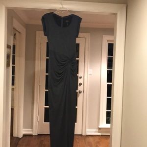 LAUNDRY by Shelli Segal gray maxi-dress size 4